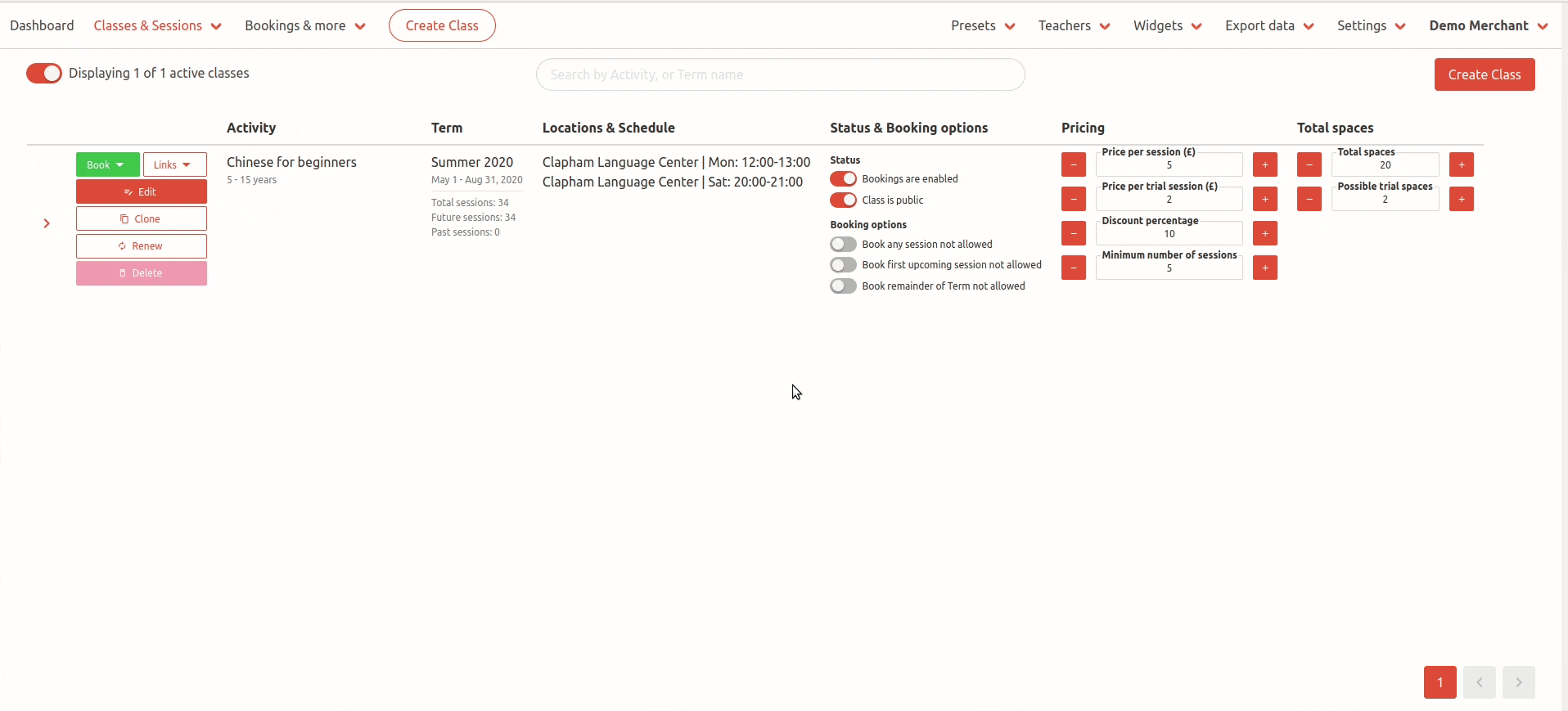 Easily manage your bookings and outstanding payments